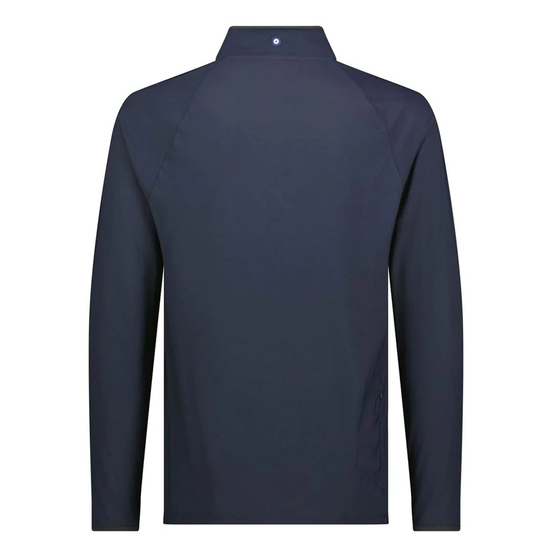 Ben Sherman - Men's Solid Pique 1/4 Zip Pullover (624002176 NVY) - Image 2