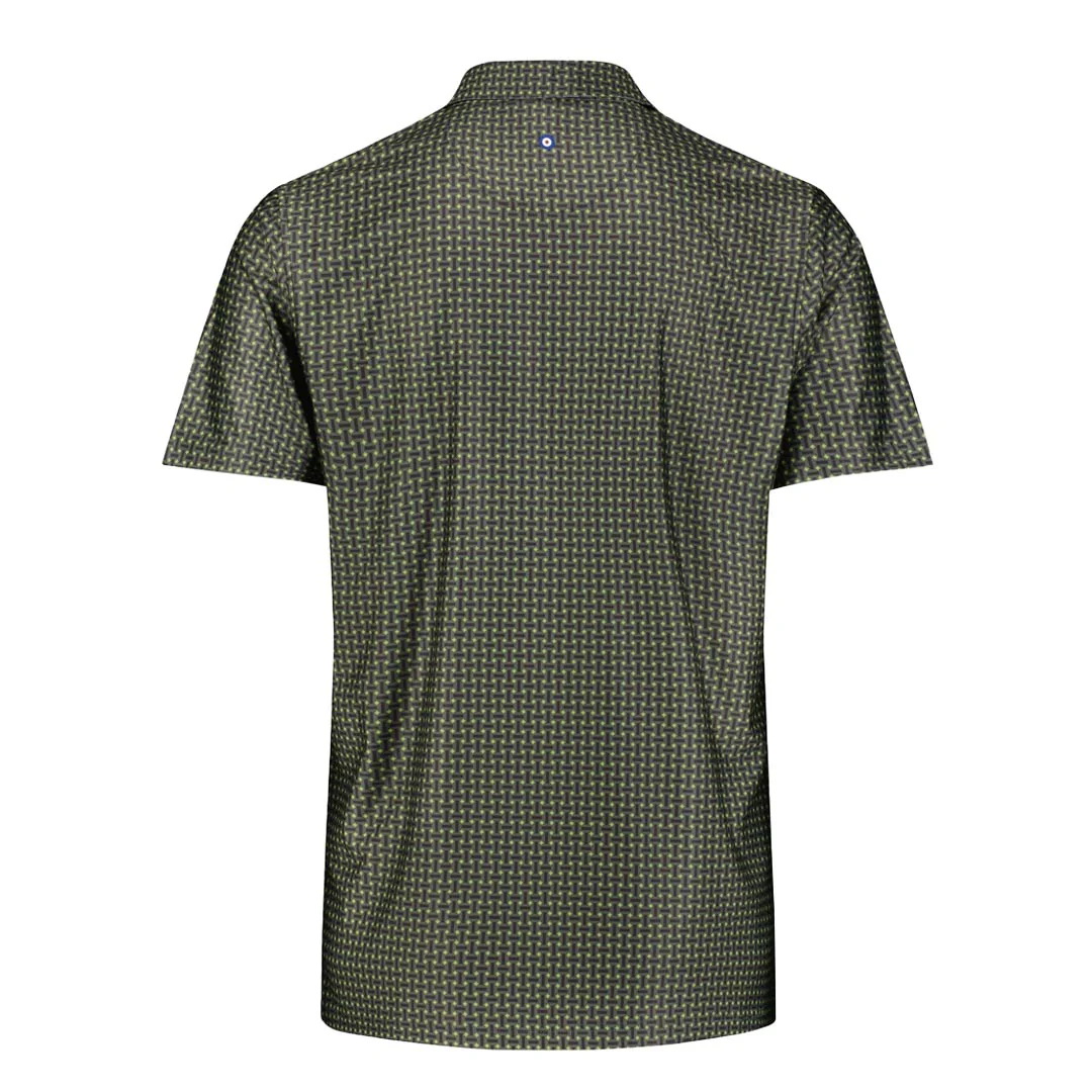 Ben Sherman - Men's Split Spot Geo Tech Polo (624001428 GRY) - Image 2