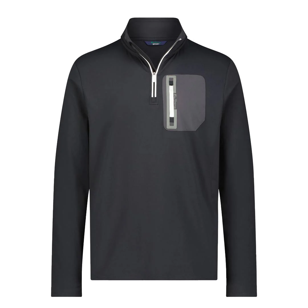 Ben Sherman - Men's Ultralight 1/4 Zip Pullover (624000152 BLK)