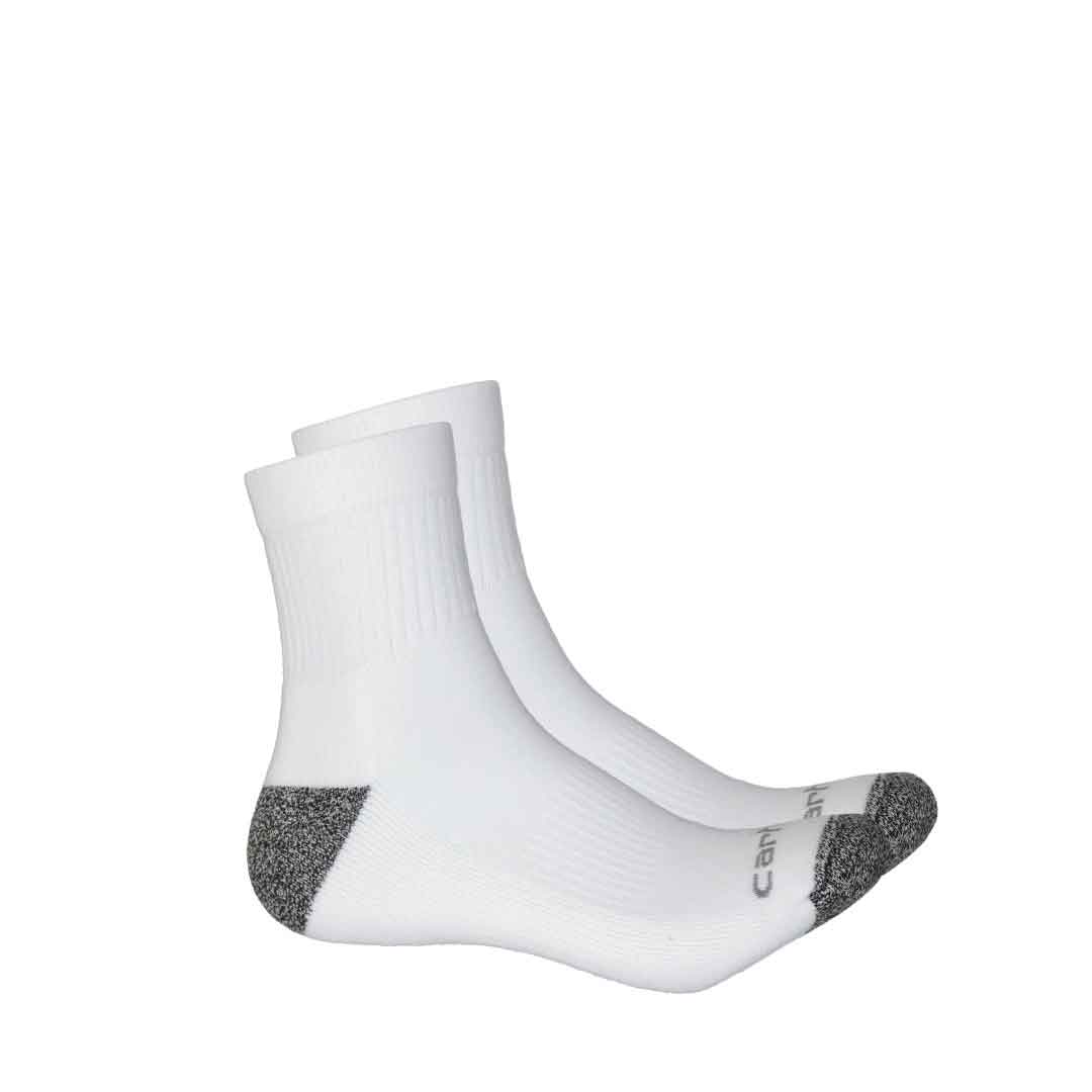 Carhartt - Men's 2 Pack Work 1/4 Socks (CHMA0254Q2 WHT)