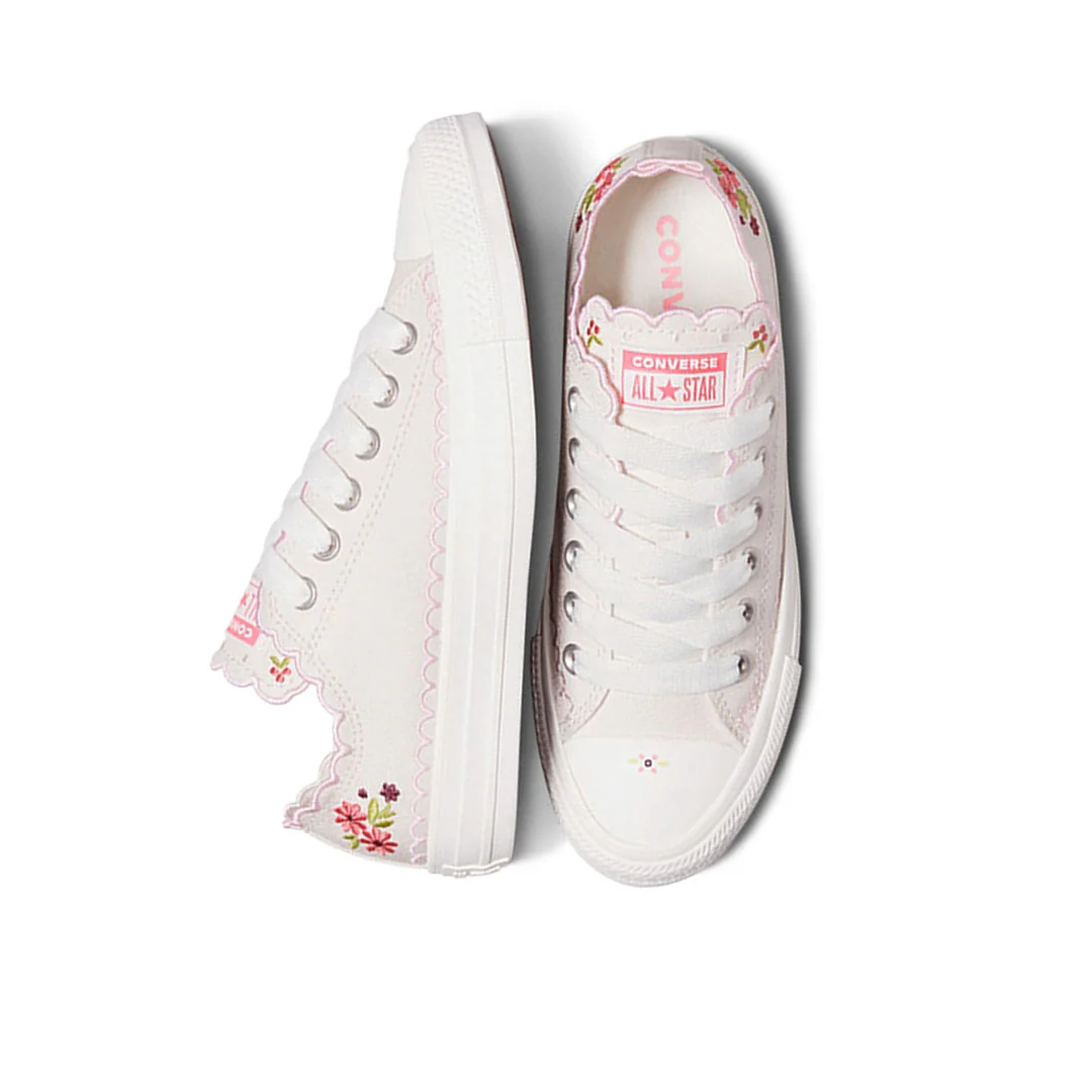Converse - Unisex Chuck Taylor All Star Embroidered Flowers Low Top Shoes (A13645C) - Image 5