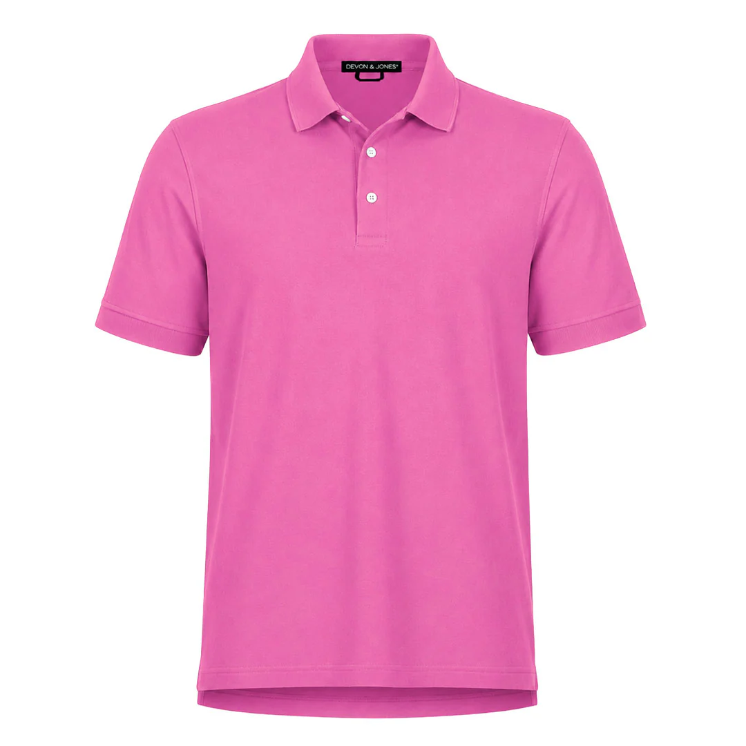 Devon & Jones - Men's Pima Pique Polo (D100 CHPNK)