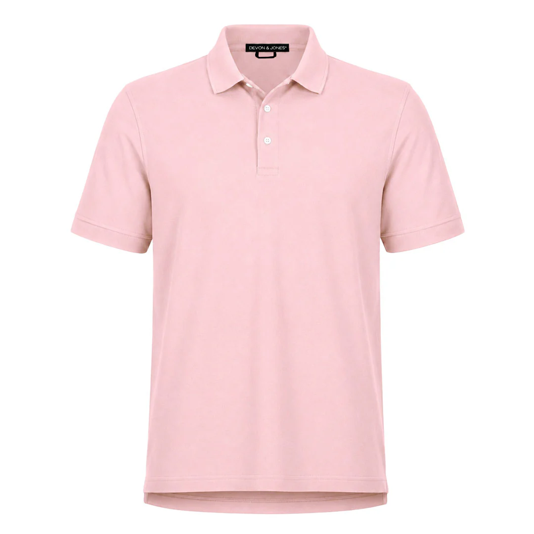 Devon & Jones - Men's Pima Pique Polo (D100 PINK)