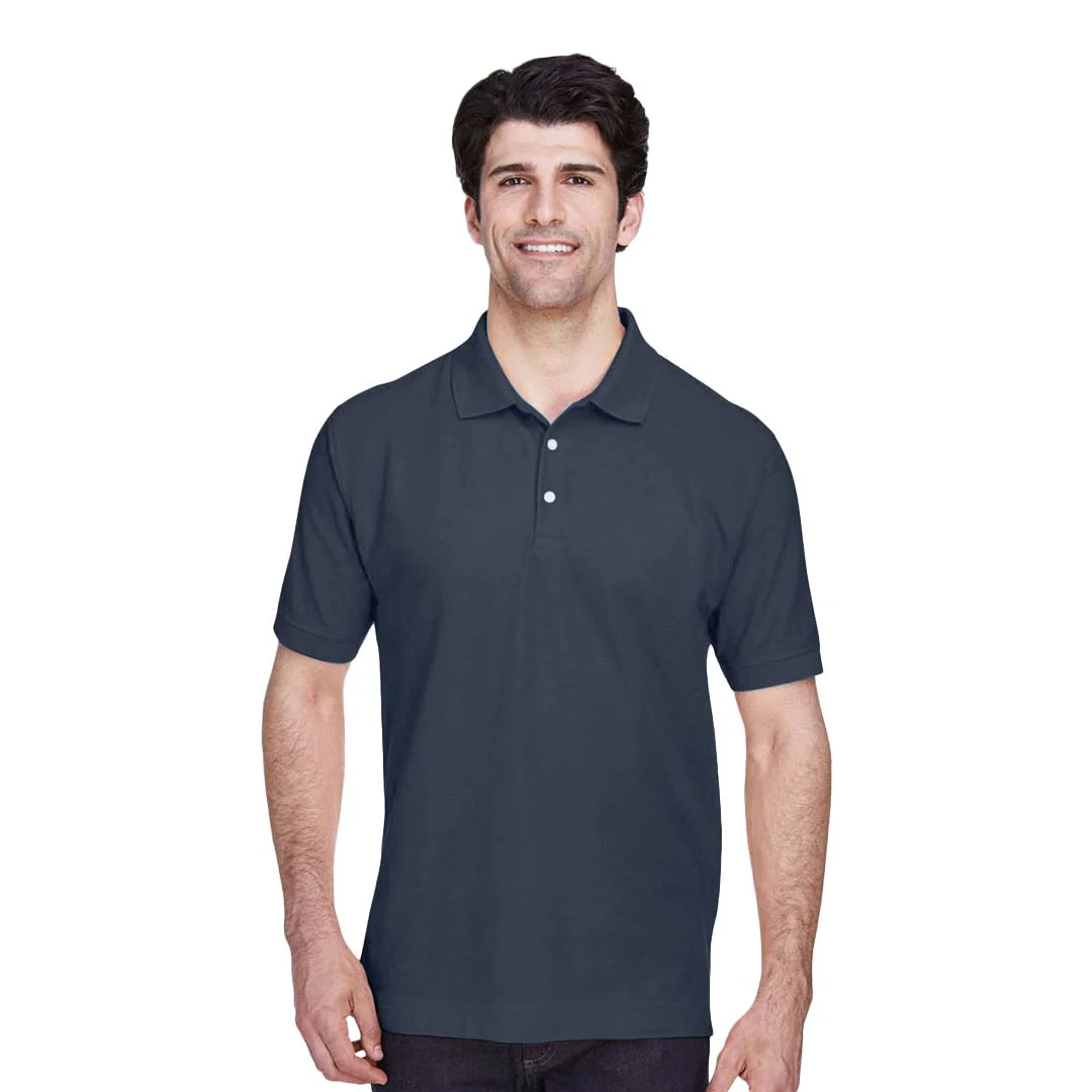 Devon & Jones - Men's Tall Pima Pique Polo (D100T NVY) - Image 2