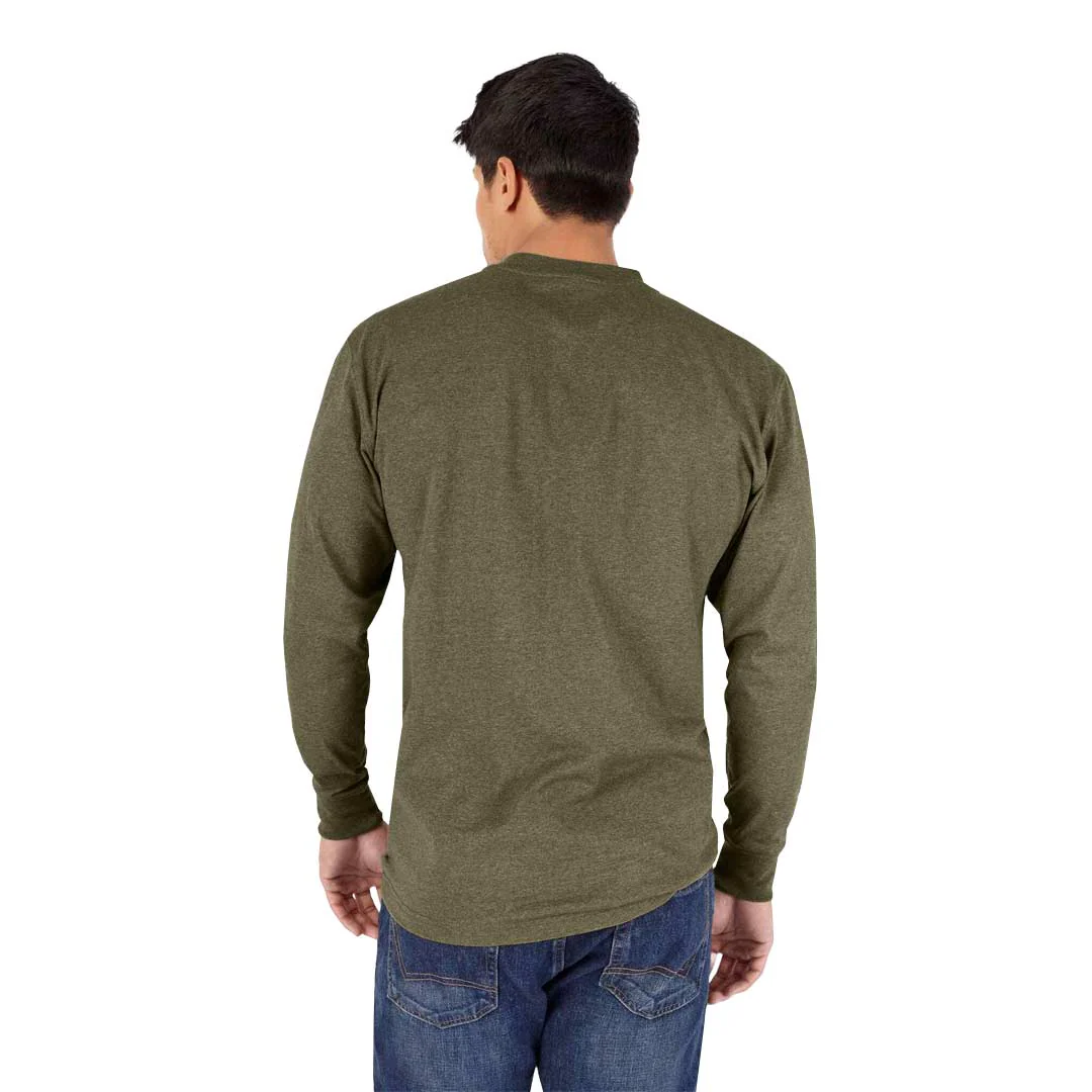 Dickies - Men's Heavyweight Long Sleeve Henley T-Shirt (WL451HMLD) - Image 3