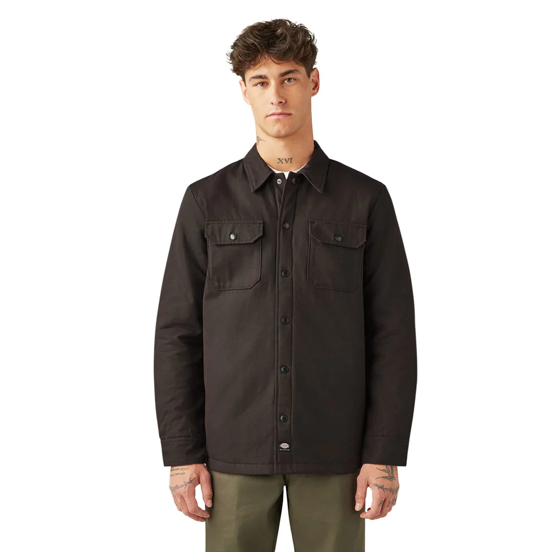 Dickies - Men's Quilt Lined Woven Duck Snap Jacket (A85SI0DB) - Image 2