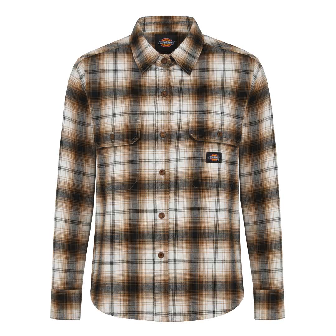 Dickies - Women's Flannel Plaid Long Sleeve Shirt (FLR52WPB)