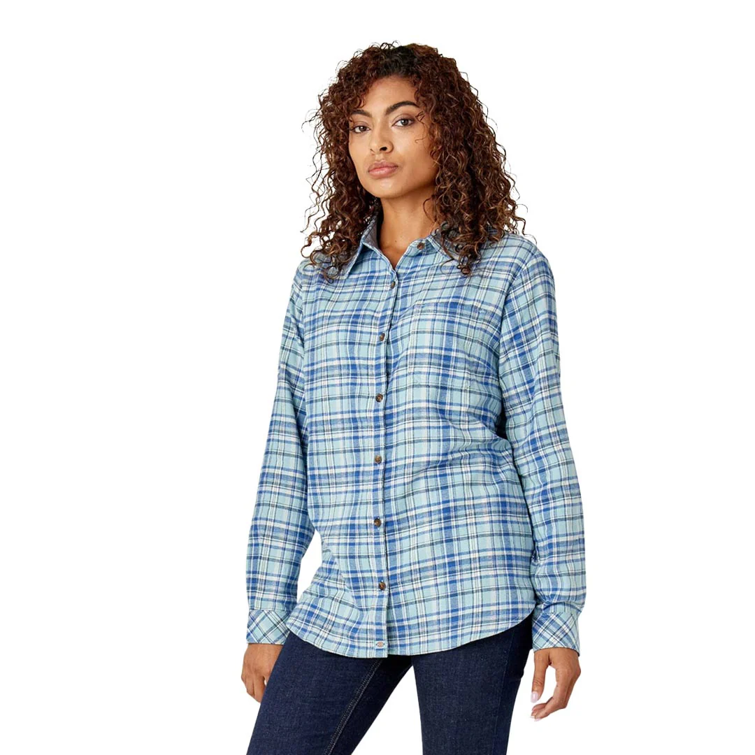Dickies - Women's Long Sleeve Flannel Plaid Shirt (FL075B2Y) - Image 2