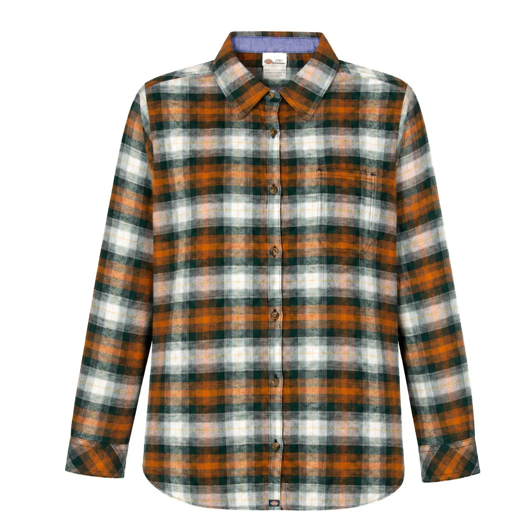 Dickies - Women's Long Sleeve Flannel Plaid Shirt (FL075C1T)