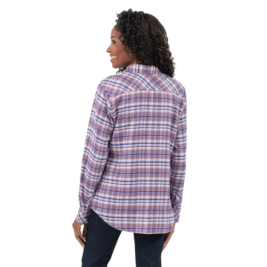 Dickies - Women's Plaid Flannel Long Sleeve Shirt (FL075B2J) - Image 4