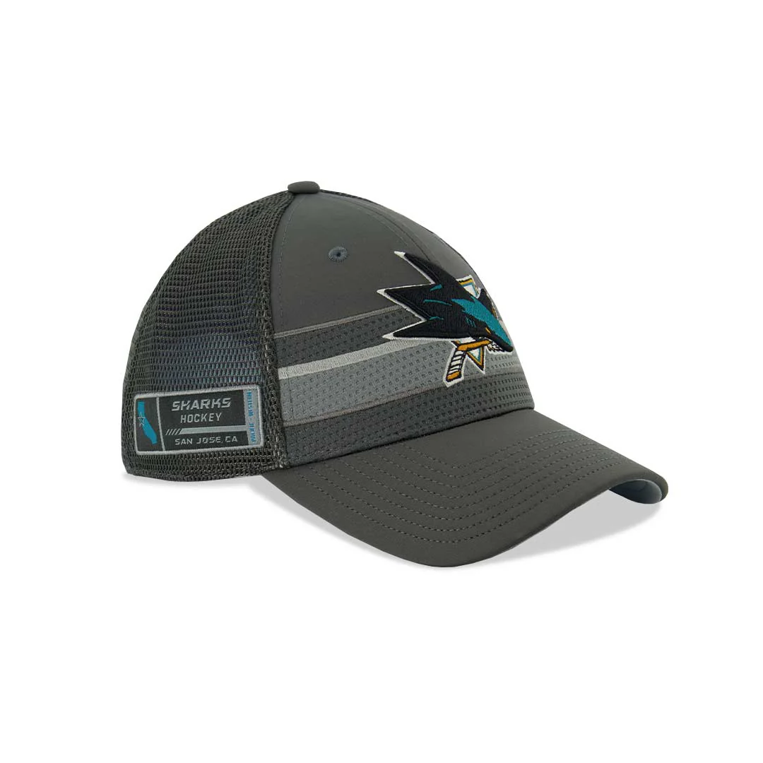 Fanatics - Men's San Jose Sharks Adjustable Mesh Cap (09MW 4805 2GE JCB) - Image 3