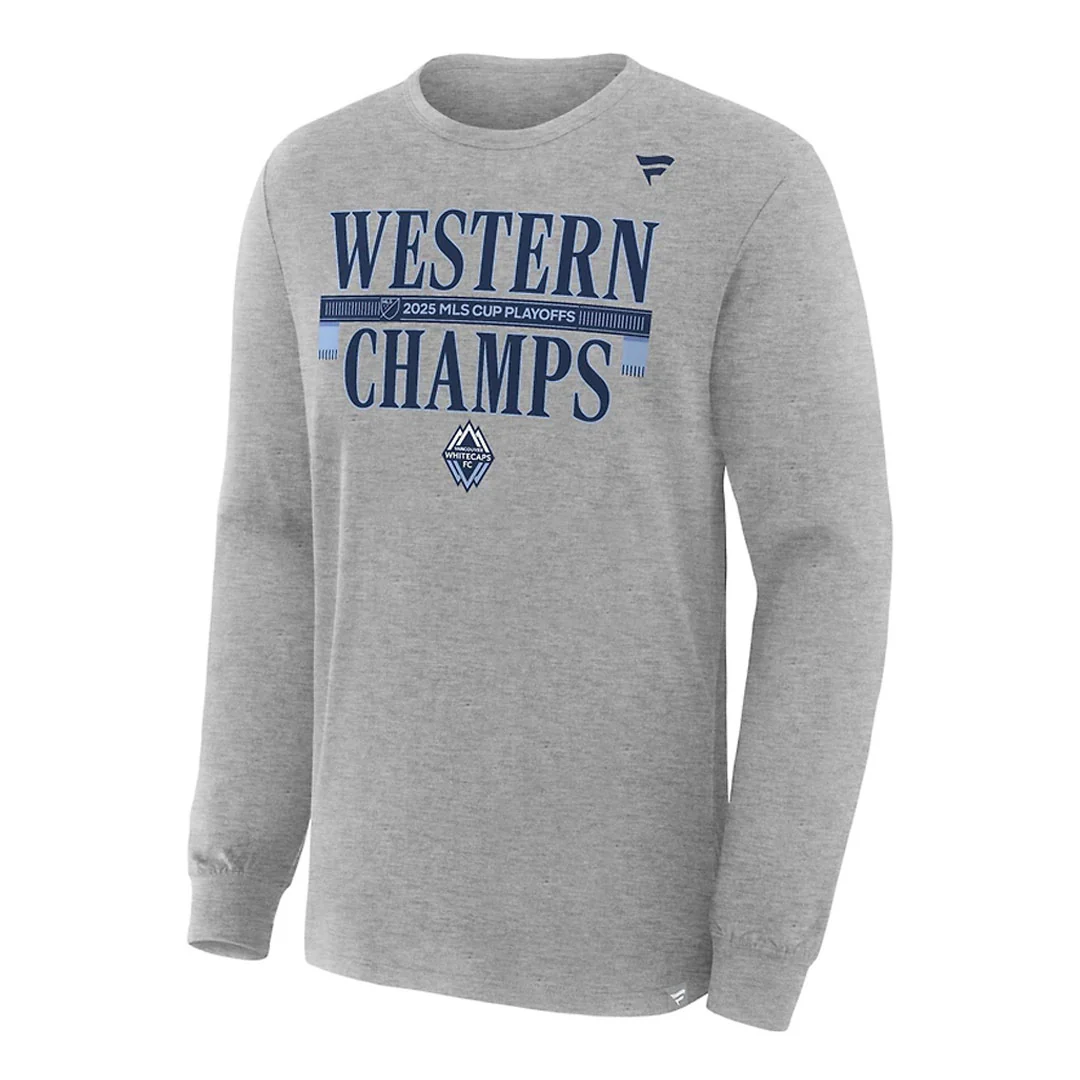 Fanatics - Men's Vancouver Whitecaps FC MLS Western Conference Champions Long Sleeve T-Shirt (FM02 0103 E6X E6C)