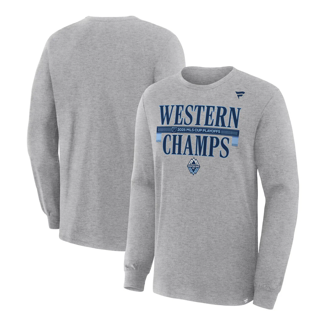 Fanatics - Men's Vancouver Whitecaps FC MLS Western Conference Champions Long Sleeve T-Shirt (FM02 0103 E6X E6C) - Image 2