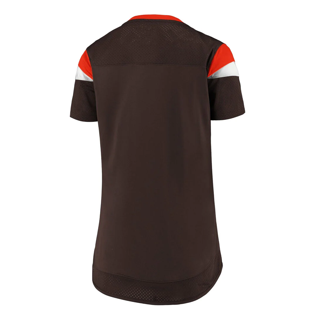 Fanatics - Women's Cleveland Browns Draft Me Lace-Up T-Shirt (3Z25 A815 93 D6J) - Image 2