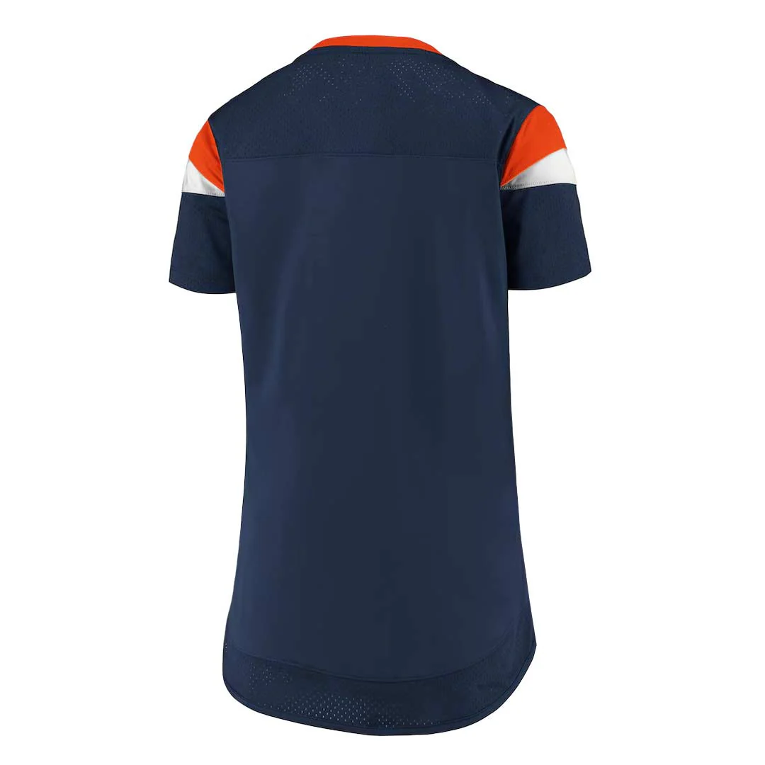 Fanatics - Women's Denver Broncos Draft Me Lace-Up T-Shirt (3Z25 A80A 8W D6J) - Image 2