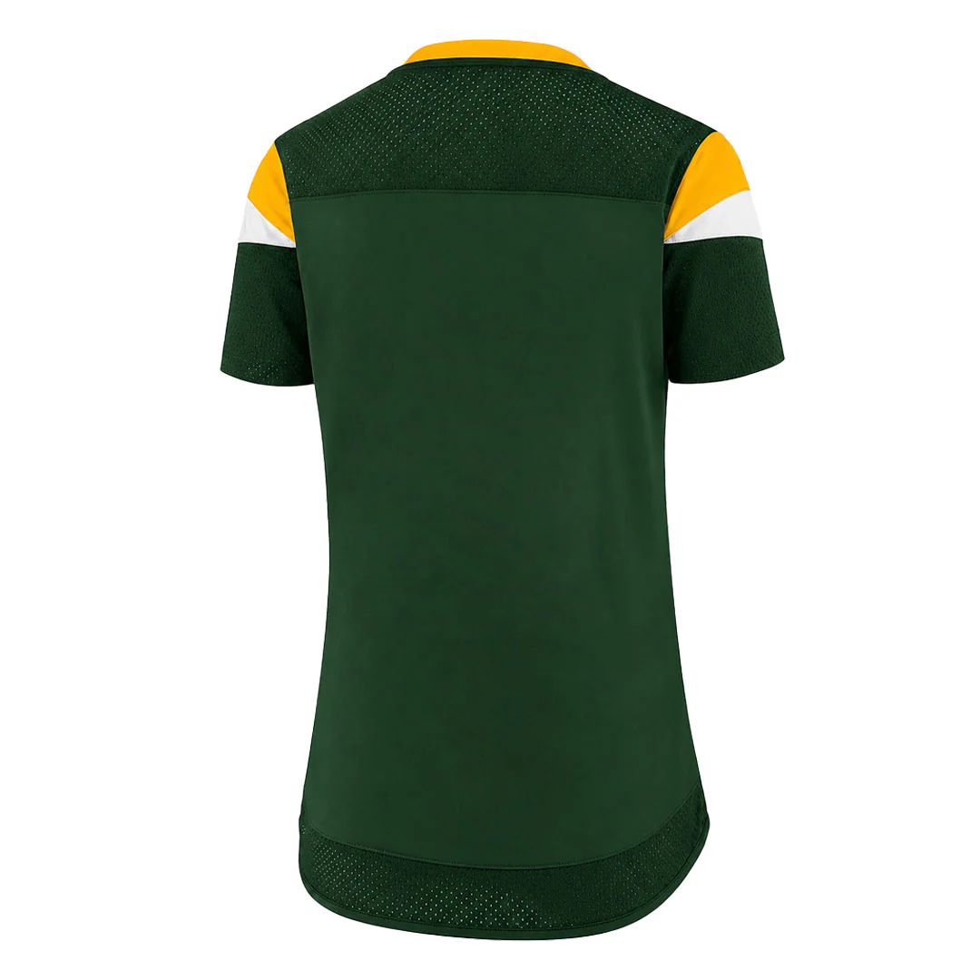 Fanatics - Women's Green Bay Packers Draft Me Lace-Up T-Shirt (3Z25 A817 7T D6J) - Image 2