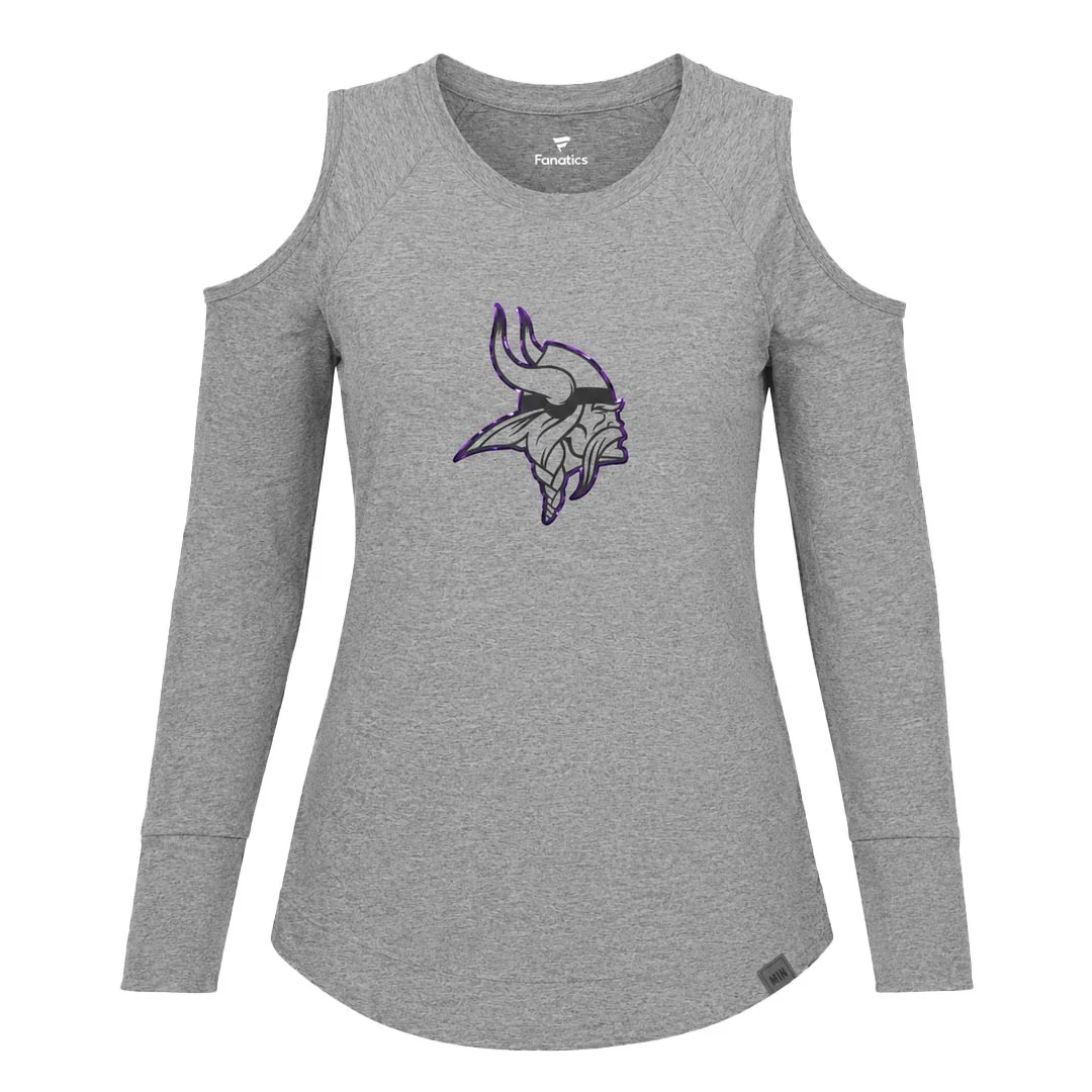 Fanatics - Women's Minnesota Vikings Cutout Long Sleeve T-Shirt (MAE3 VIKINGS LS TEE)
