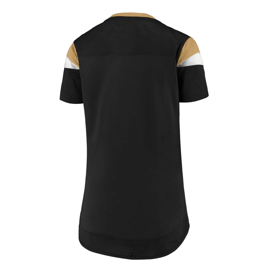 Fanatics - Women's New Orleans Saints Draft Me Lace-Up T-Shirt (3Z25 A81A 7W D6J) - Image 2