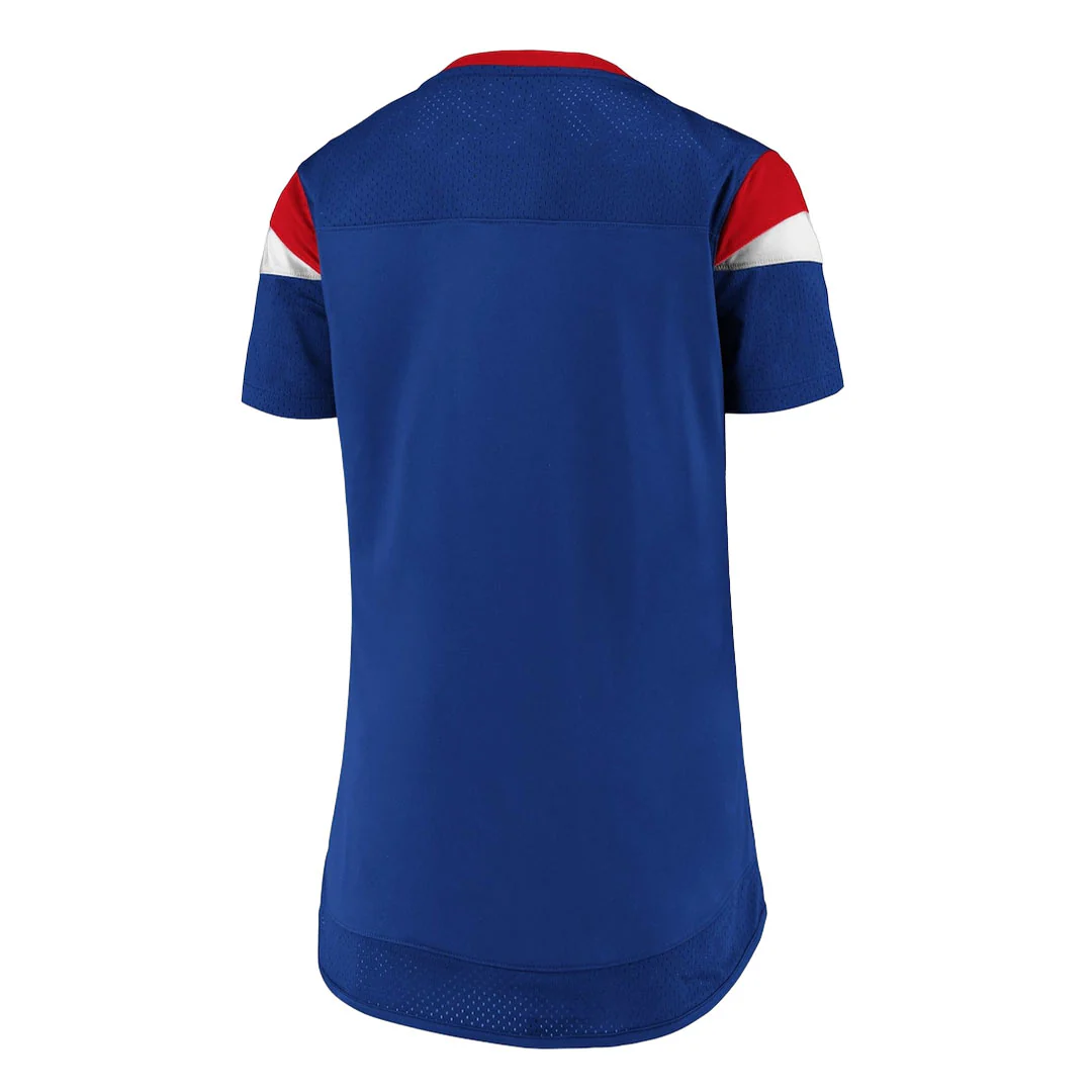 Fanatics - Women's New York Giants Draft Me Lace-Up T-Shirt (3Z25 A819 8I D6J) - Image 2