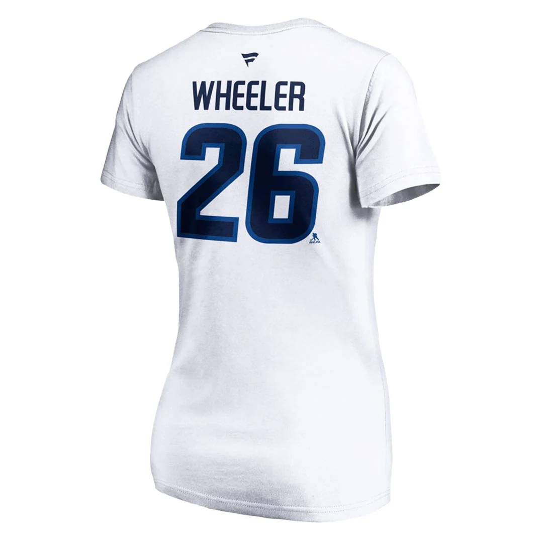 Fanatics - Women's Winnipeg Jets Blake Wheeler V-Neck T-Shirt (3A40 0042 H3Z FNB) - Image 2