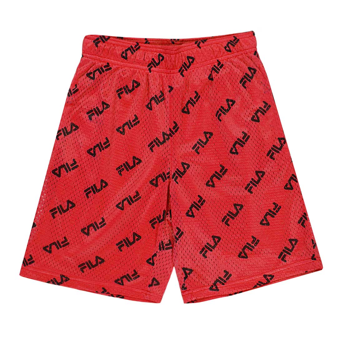 FILA - Kids' (Junior) Mesh AOP Shorts (81FA87 RED) - Image 2