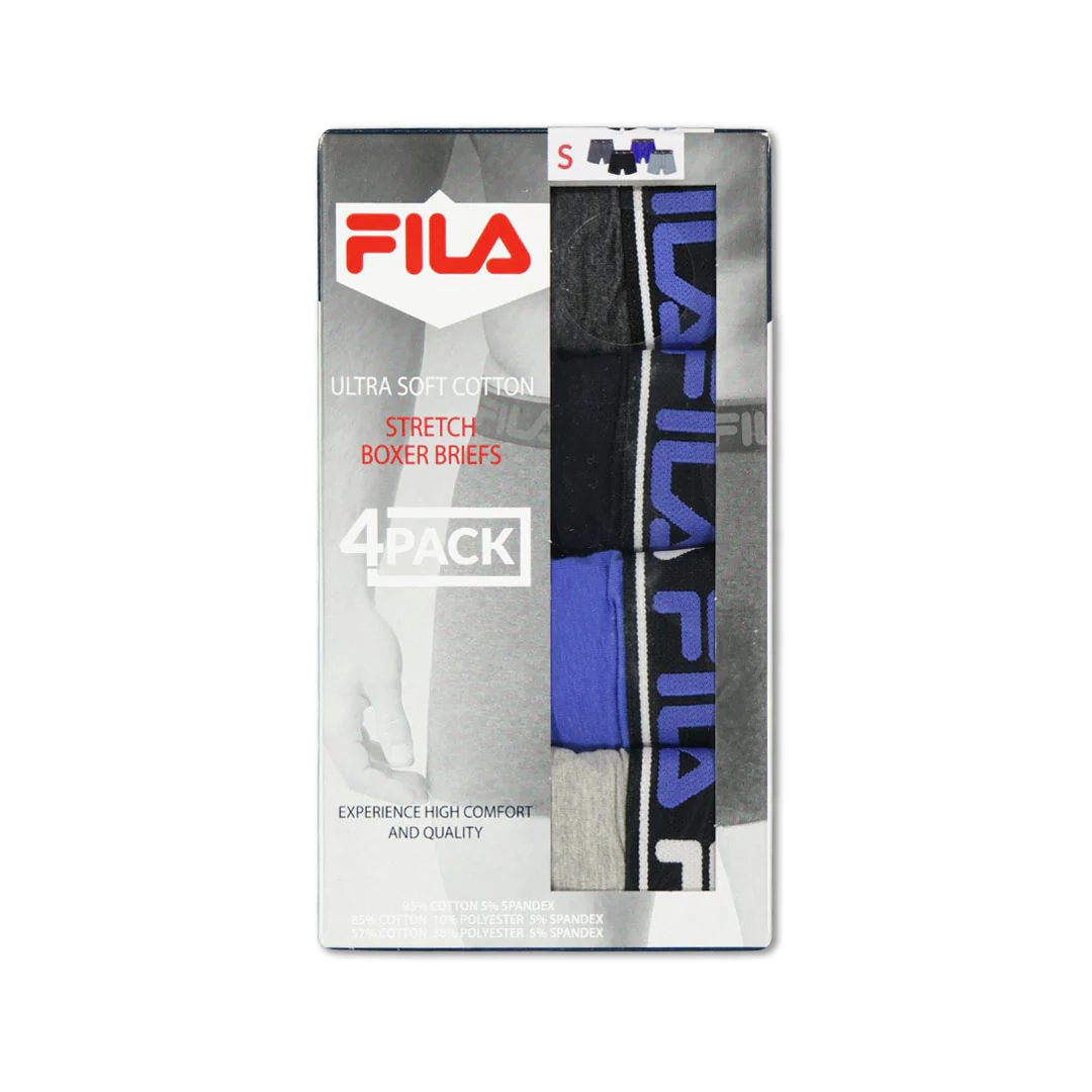 FILA - Men's 4 Pack Boxer Brief (FM412BXCS15 001) - Image 2