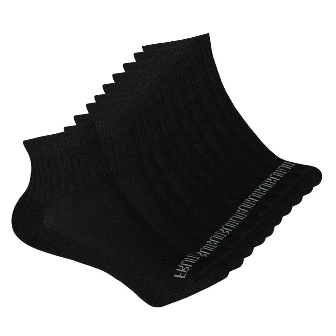 Fruit Of The Loom - Kids' 20 Pack Low Cut Socks (FRB10557QK BLACK)