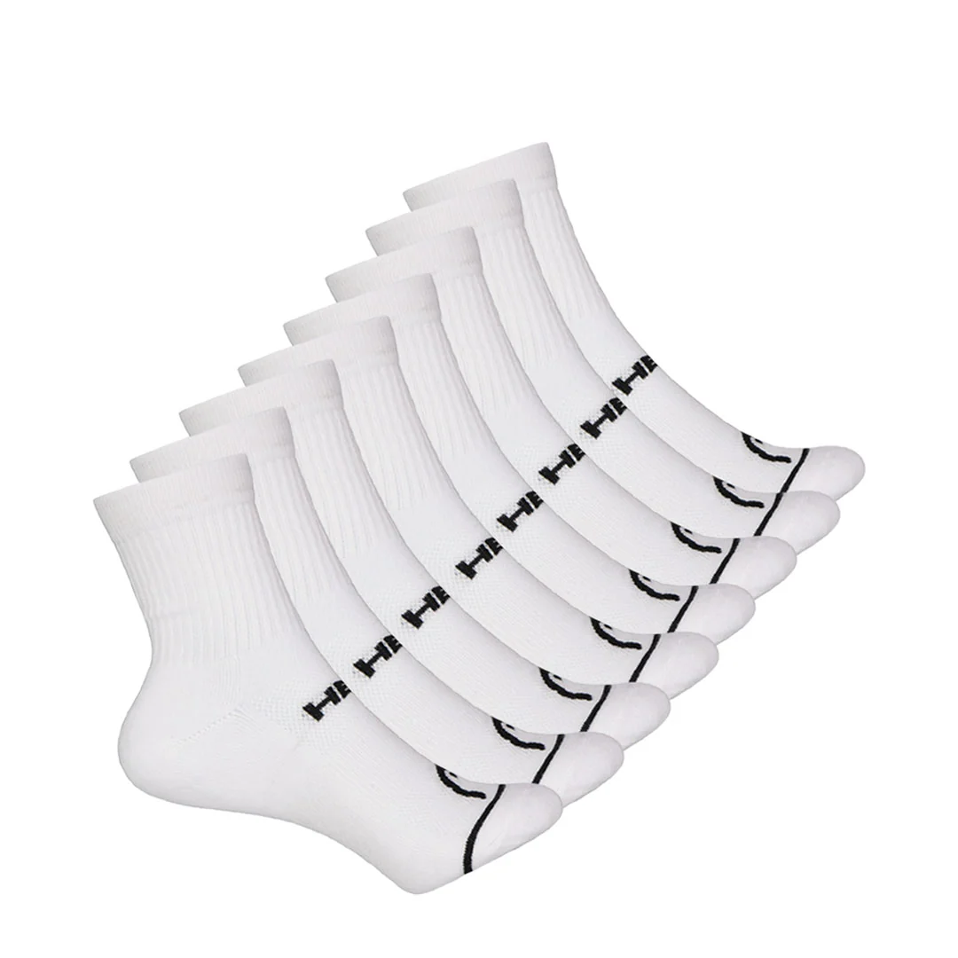 Head - Women's Cushion 8 Pack Mid Crew Socks (HELH019 WHT)