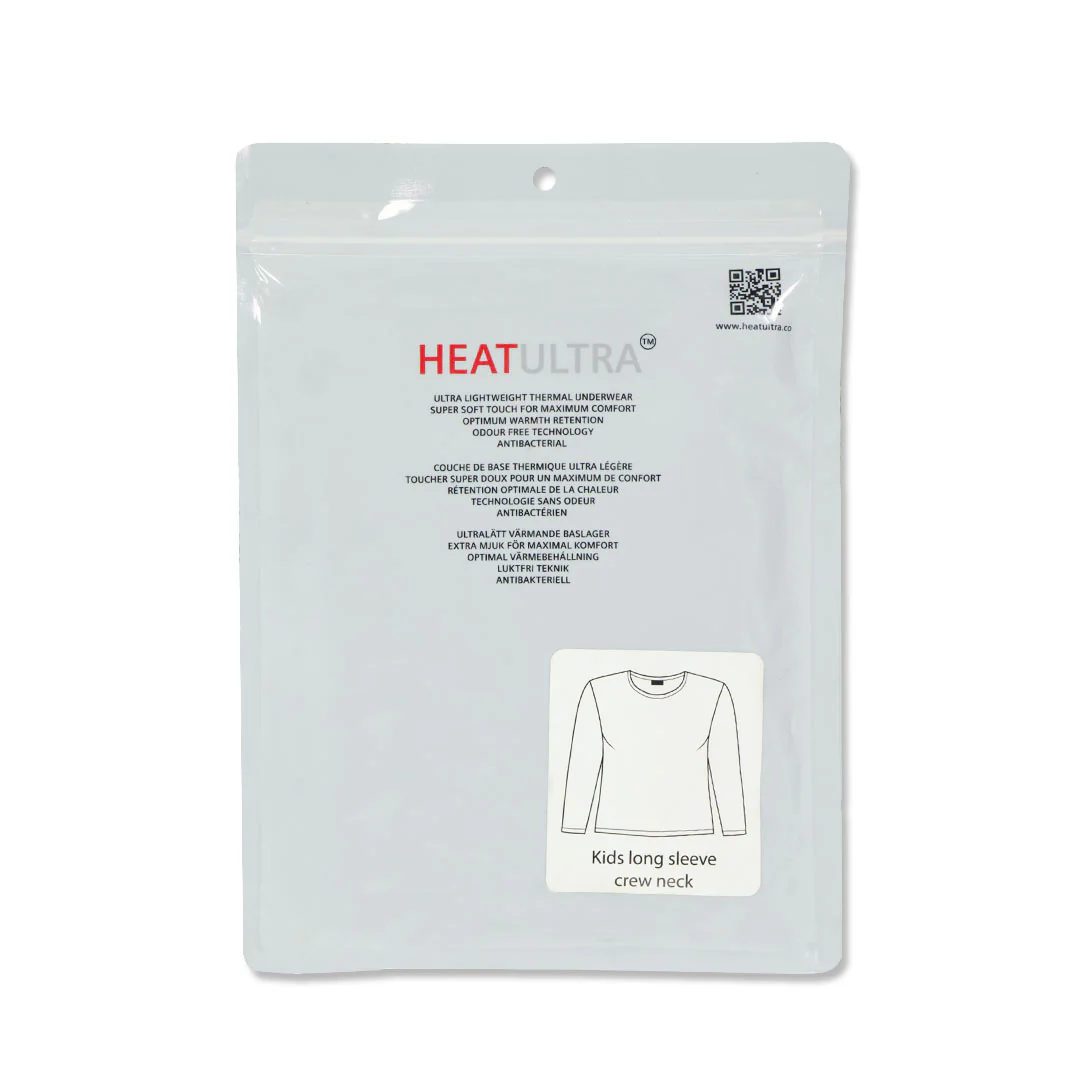 Heat Ultra - Girls' (Junior) Long Sleeve Crew Neck Top (95505 GRY-G) - Image 2