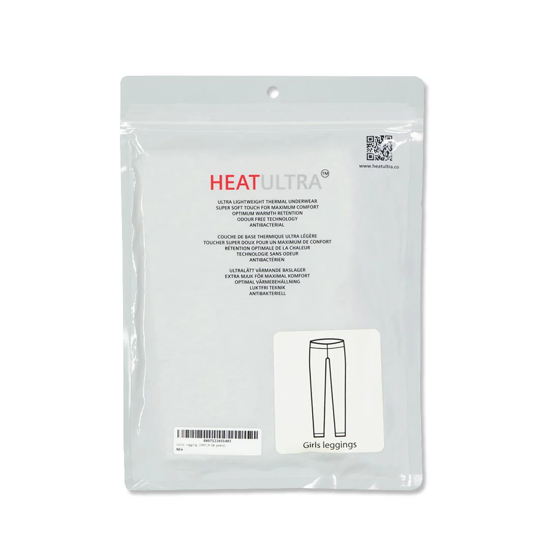 Heat Ultra - Girls' (Junior) Thermal Leggings (95503 GRY) - Image 2