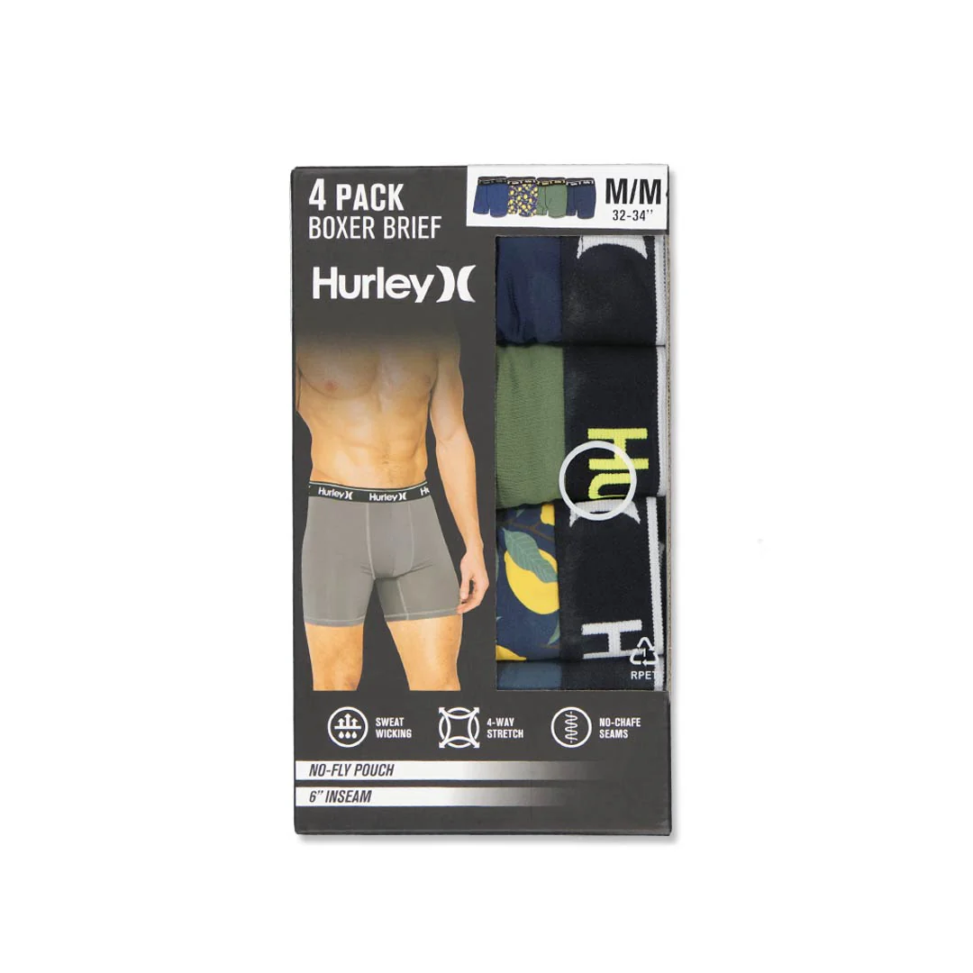 Hurley - Men's Regrind 4 Pack Boxer Brief (HUFA25M156380 042) - Image 2