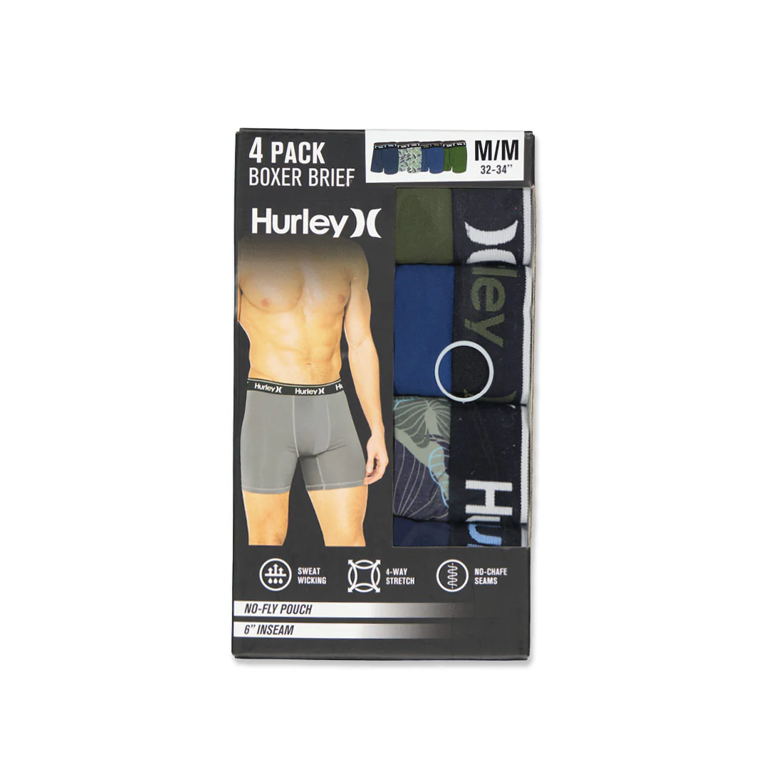 Hurley - Men's Regrind 4 Pack Boxer Brief (HUFA25M156380 422) - Image 2