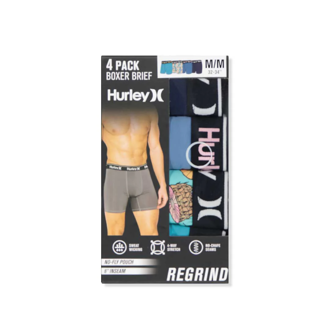 Hurley - Men's Regrind 4 Pack Boxer Brief (HUSP25M154803 416) - Image 2