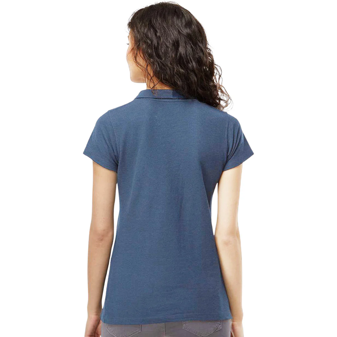M&O - Women's Soft Touch Polo (7007 HNVY) - Image 3