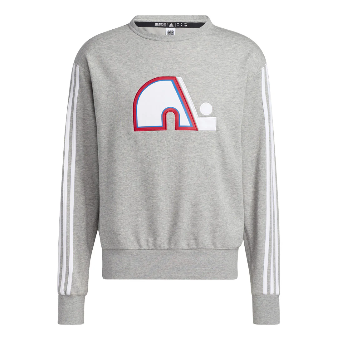 adidas - Men's Quebec Nordiques Team Classics Vintage Crew Sweatshirt (GS5017)