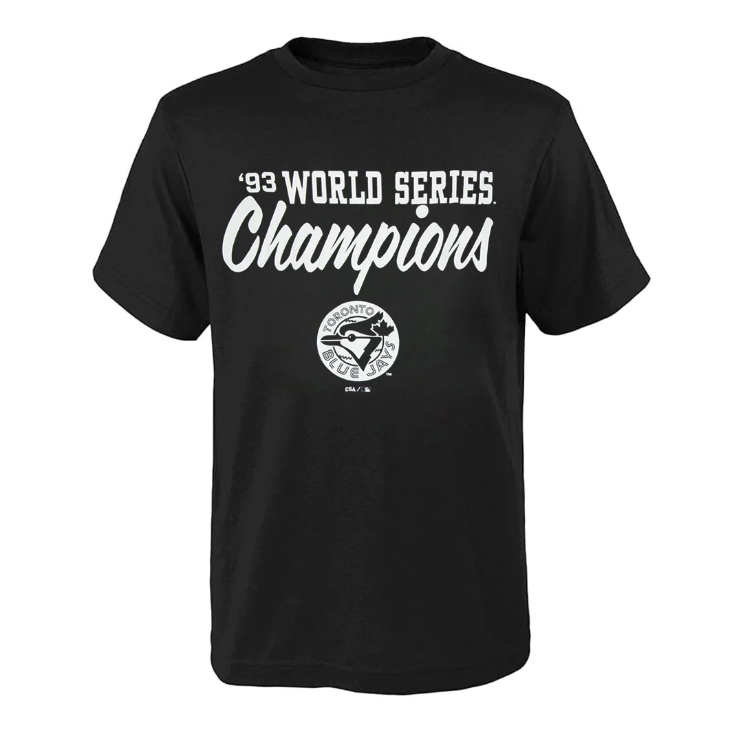 MLB - Men's Toronto Blue Jays 1993 World Series Champion T-Shirt (XVML0M8MSC3A1PB 00BLK)