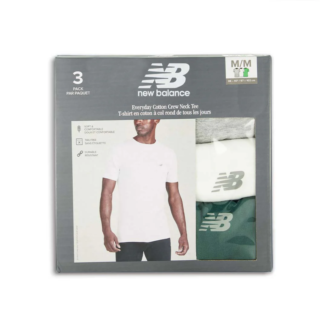 New Balance - Men's 3 Pack Crewneck Cotton T-Shirt (NB 3026-3-586N) - Image 5