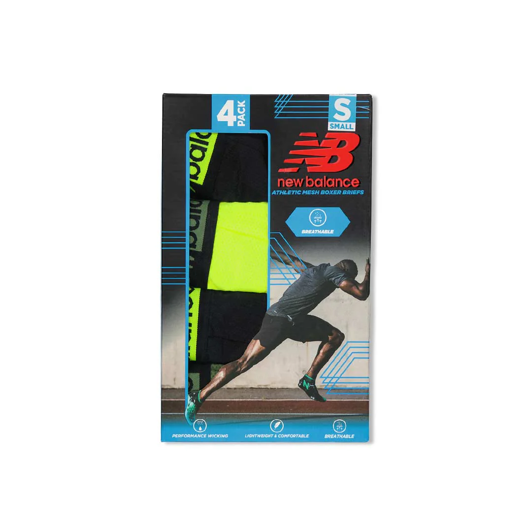 New Balance - Men's 4 Pack Athletic Mesh Boxer Brief (NB3015-4 704N) - Image 2