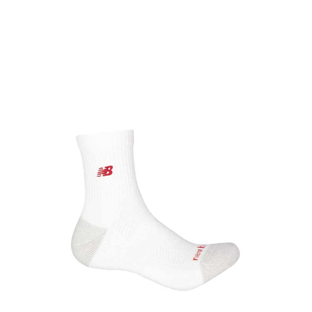 New Balance - Unisex Active NB Premium 2 Pack 1/4 Socks (LAS25304 WT) - Image 2