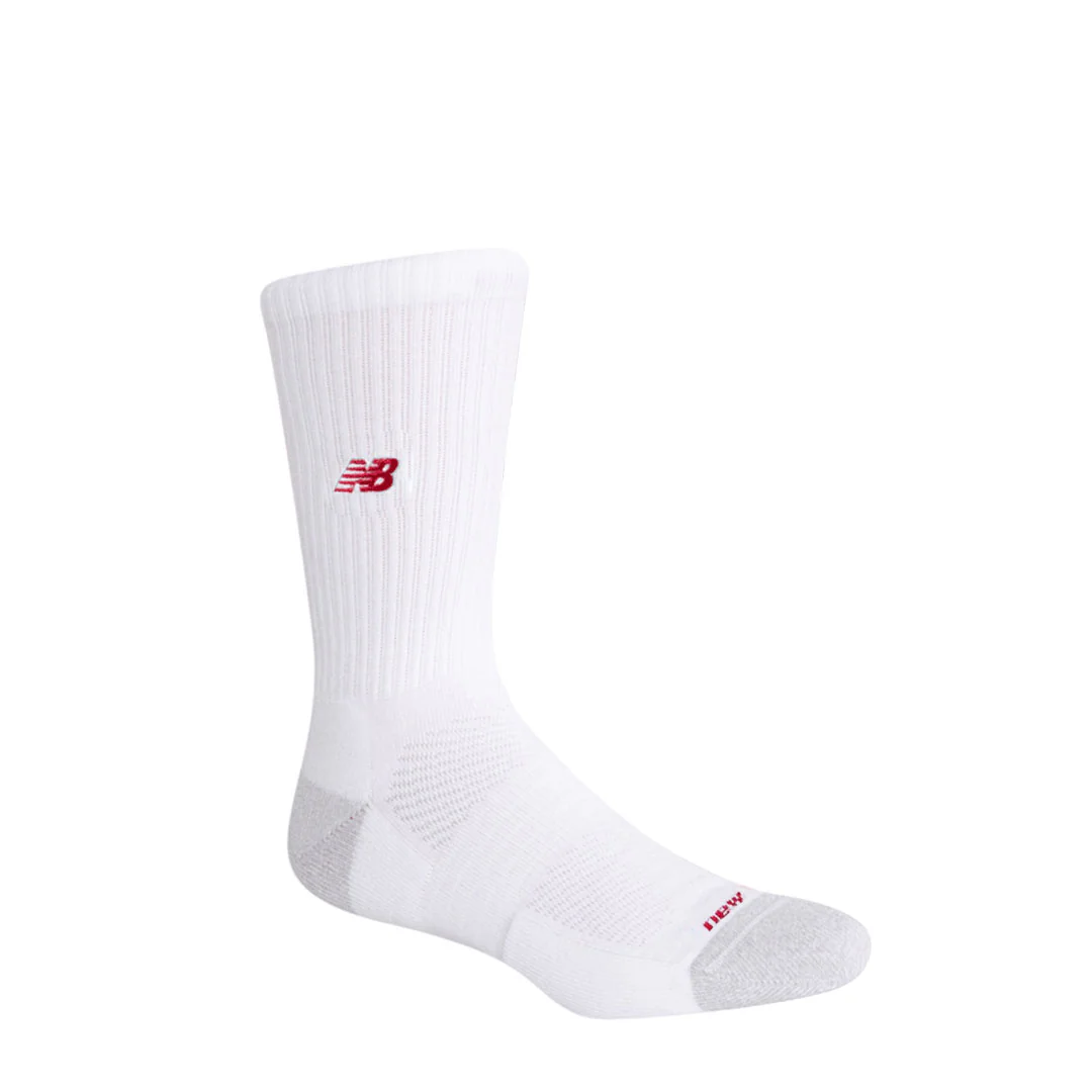 New Balance - Unisex Active Premium 2 Pack Crew Socks (LAS25302 WT) - Image 2