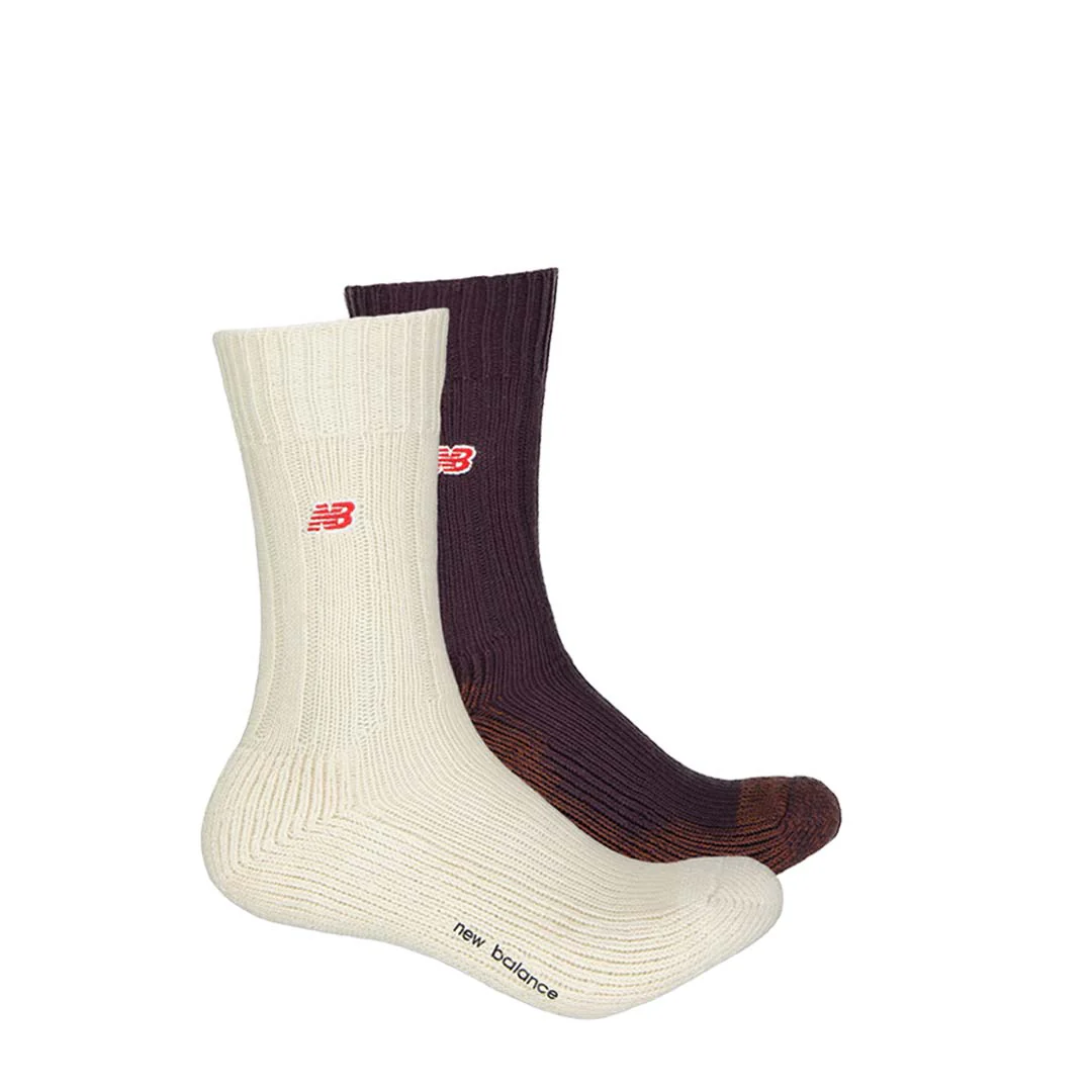 New Balance - Unisex Low Gauge Crew 2 Pack Socks (LAS43362 AS1)