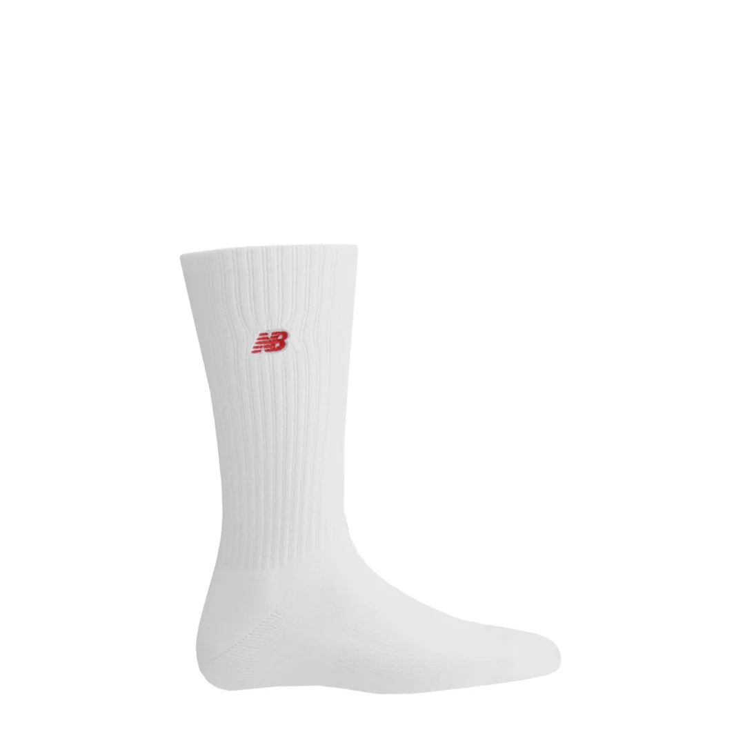 New Balance - Unisex Patch 3 Pack Crew Socks (LAS33763 WT) - Image 2
