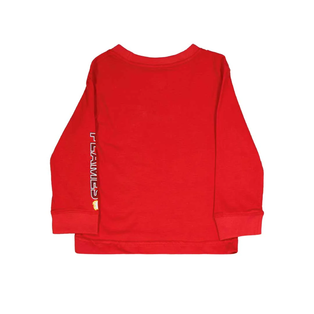 NHL - Kids' (Toddler & Infant) Calgary Flames Long Sleeve T-Shirt (HK5I2HC9P FLM) - Image 2