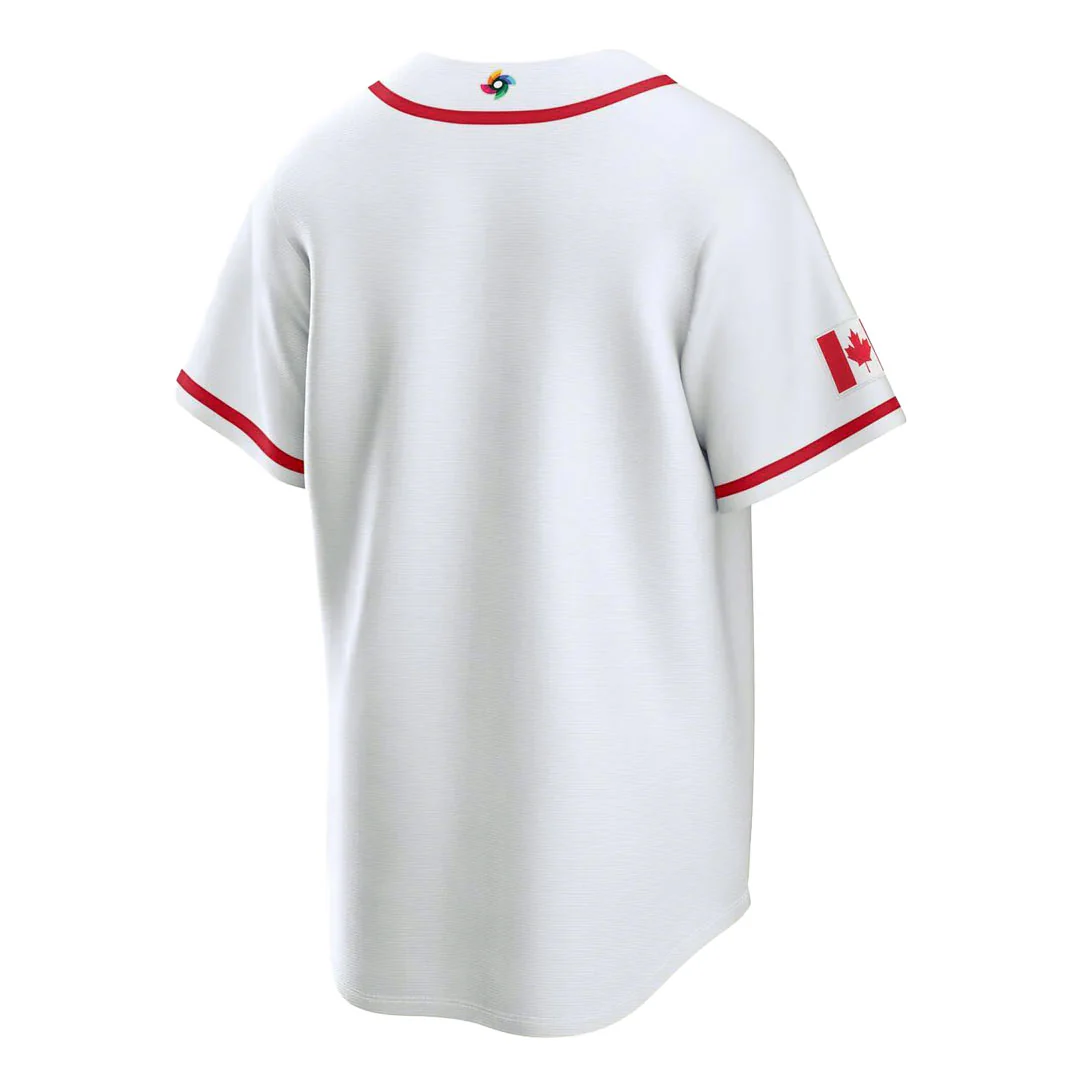 Nike - Kids' (Junior) Canada World Baseball Classic 2026 Home Jersey (HZ3B7WBHB00 CAN) - Image 2