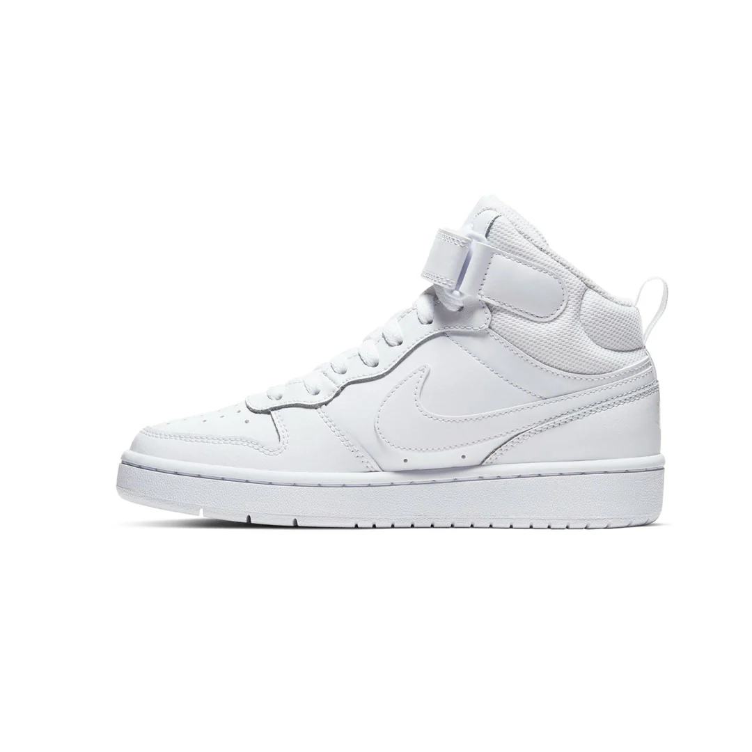 Nike - Kids' (Junior) Court Borough Mid 2 Shoes (CD7782 100) - Image 2