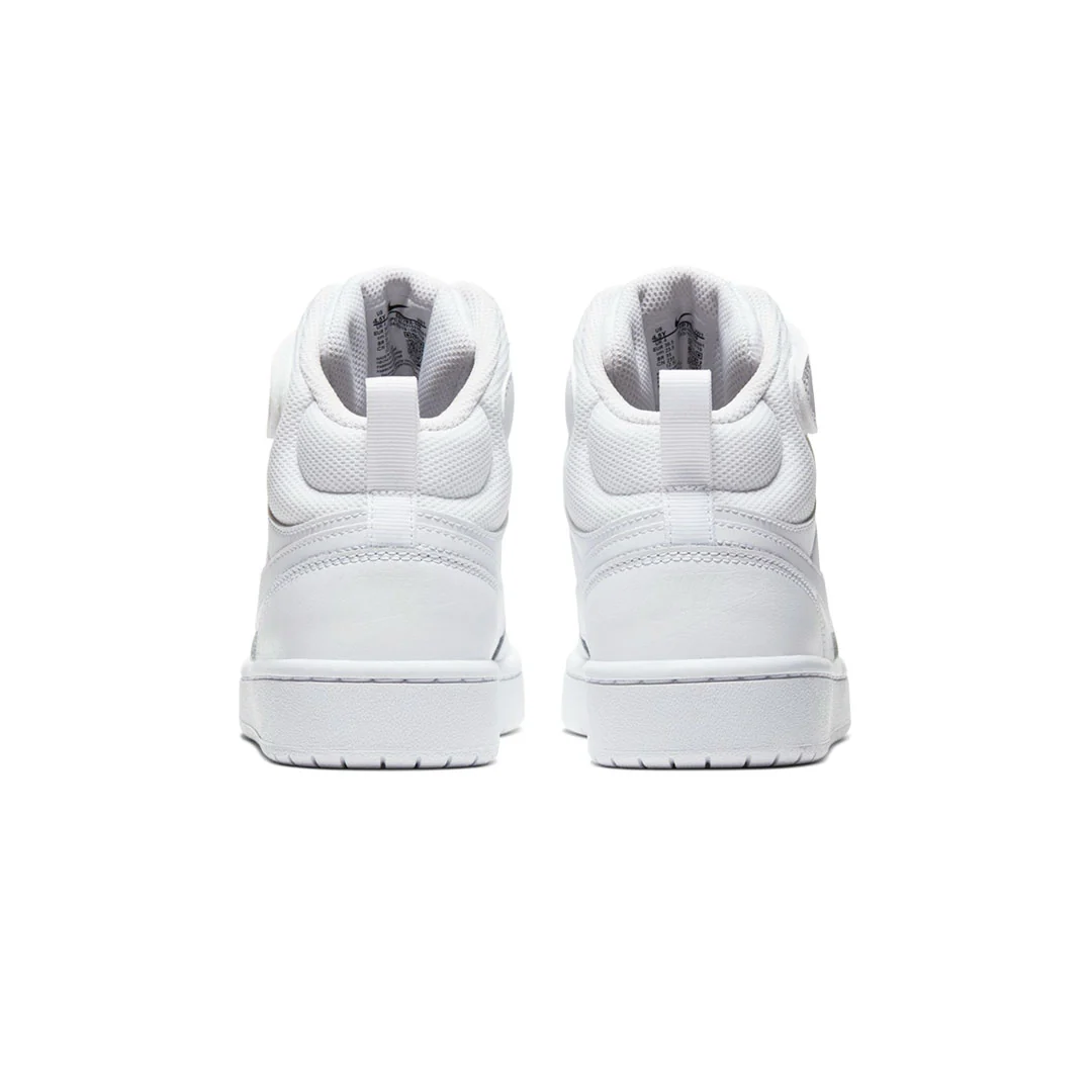 Nike - Kids' (Junior) Court Borough Mid 2 Shoes (CD7782 100) - Image 3