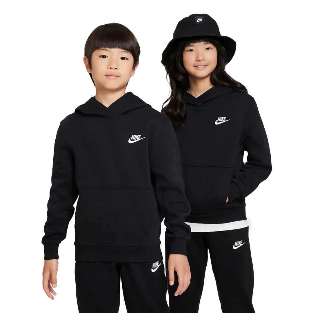 Nike - Kids' (Junior) NSW Club Pullover Hoodie (FD3000 010) - Image 2