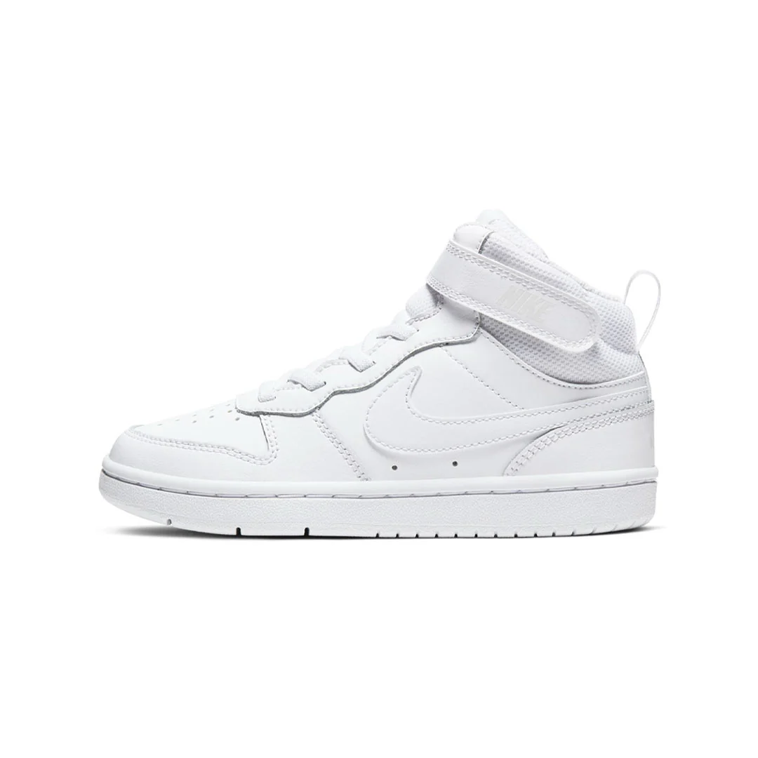 Nike - Kids' (Preschool) Court Borough Mid 2 Shoes (CD7783 100) - Image 2