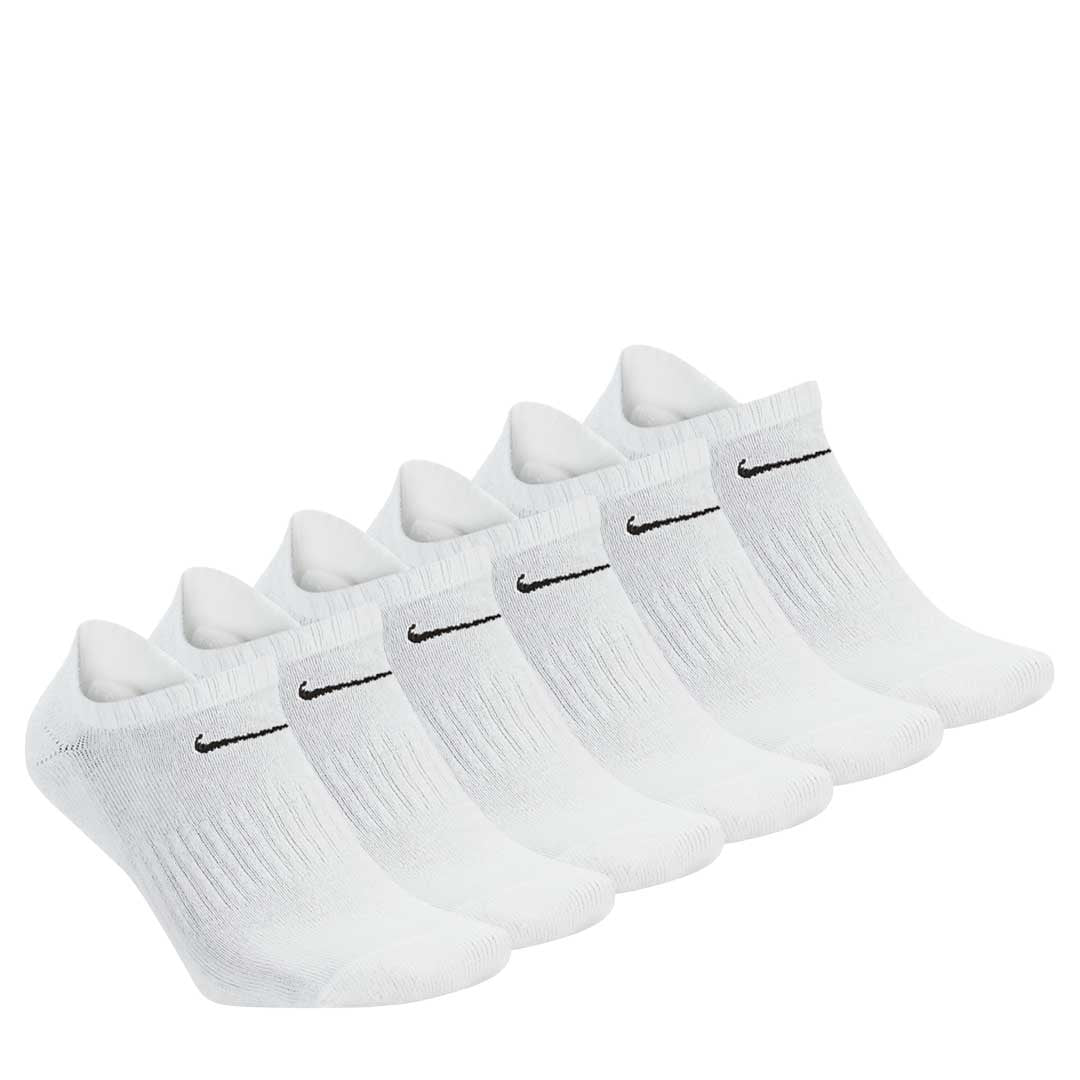 Nike - Unisex 6 Pack Everyday No Show Socks (SX7675 100)