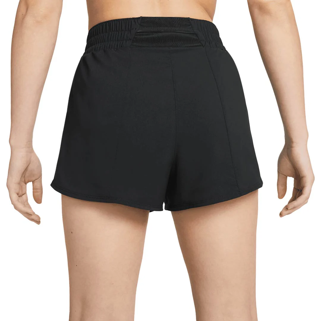 Nike - Women's One Dri-Fit High Waisted Brief-Lined 3 Inch Shorts (DX6014 010) - Image 3